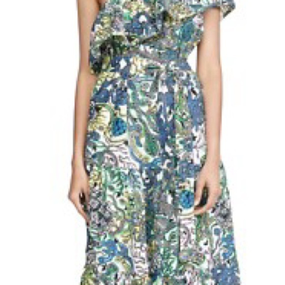 A.L.C Floral One-Shoulder Maxi Dress xsmall retails $400 - Picture 2 of 2